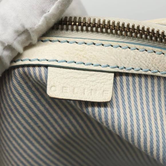 CELINE Paris Macadam Canvas Boogie bag Hand Bag Light Blue Auth 100659 - Picture 15 of 16